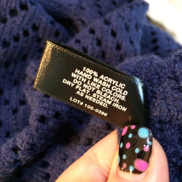 Mixit scarf wrap blue OS crochet - Picture 4 of 4